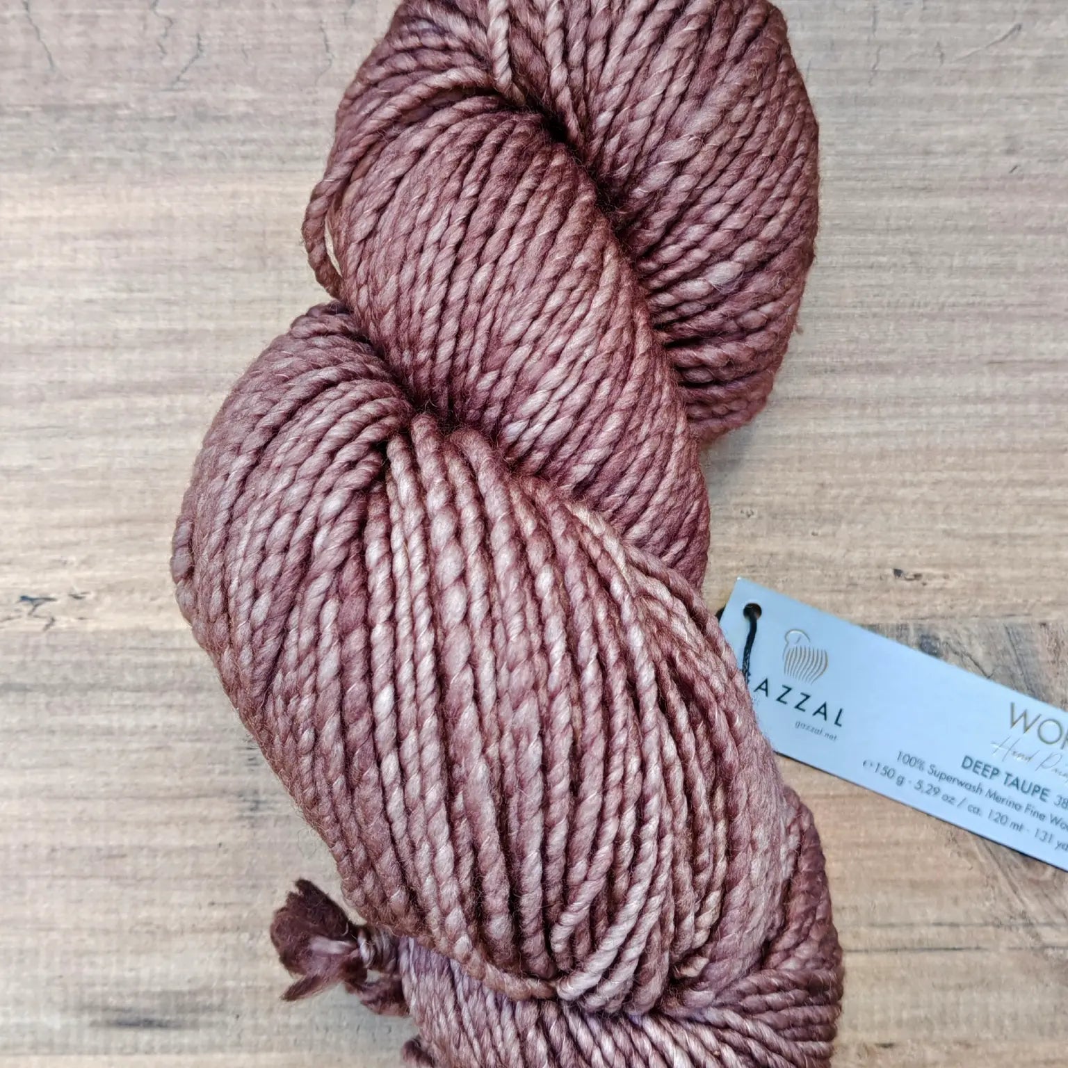 Gazzal Worm El Boyaması %100 Superwash Merino Yün