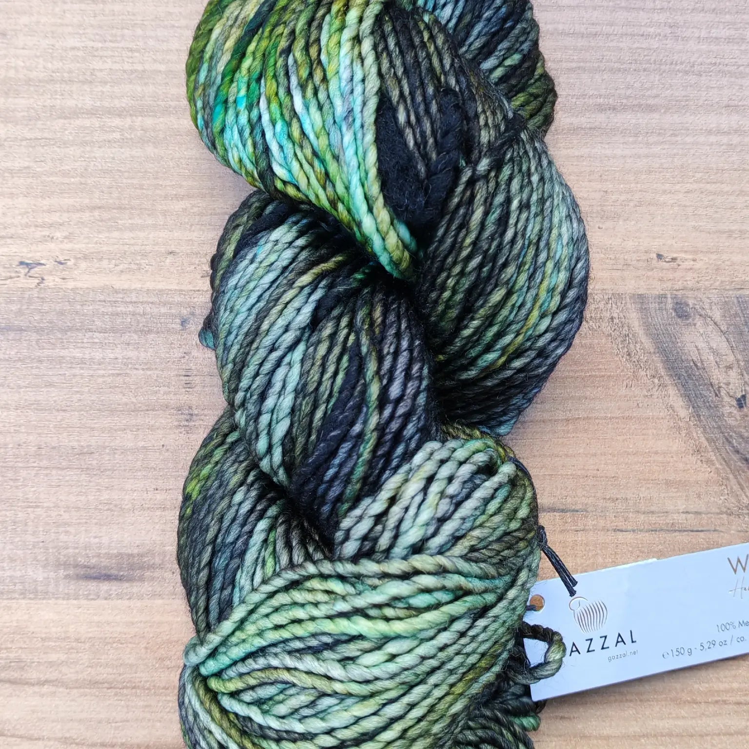 Gazzal Worm El Boyaması %100 Superwash Merino Yün