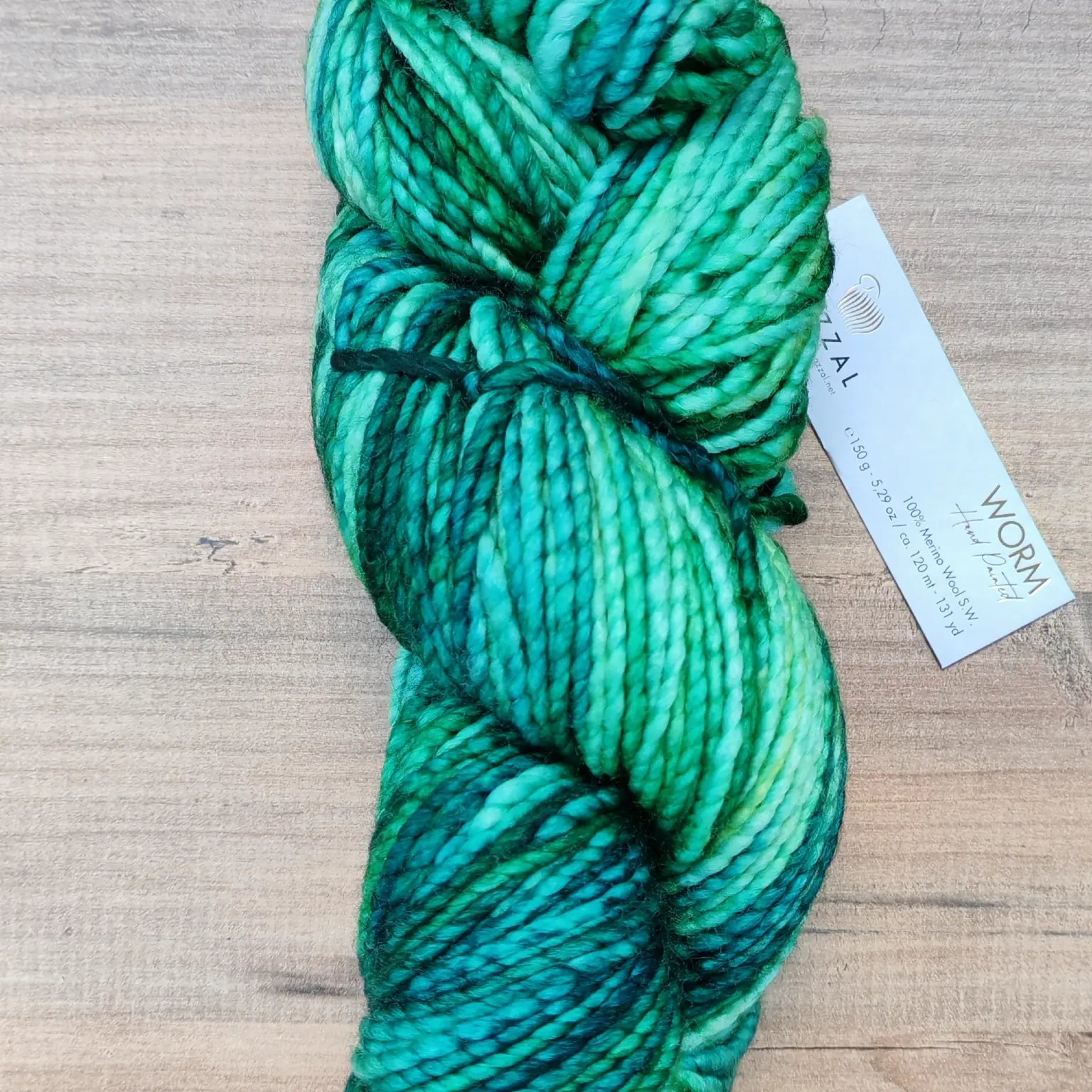Gazzal Worm El Boyaması %100 Superwash Merino Yün