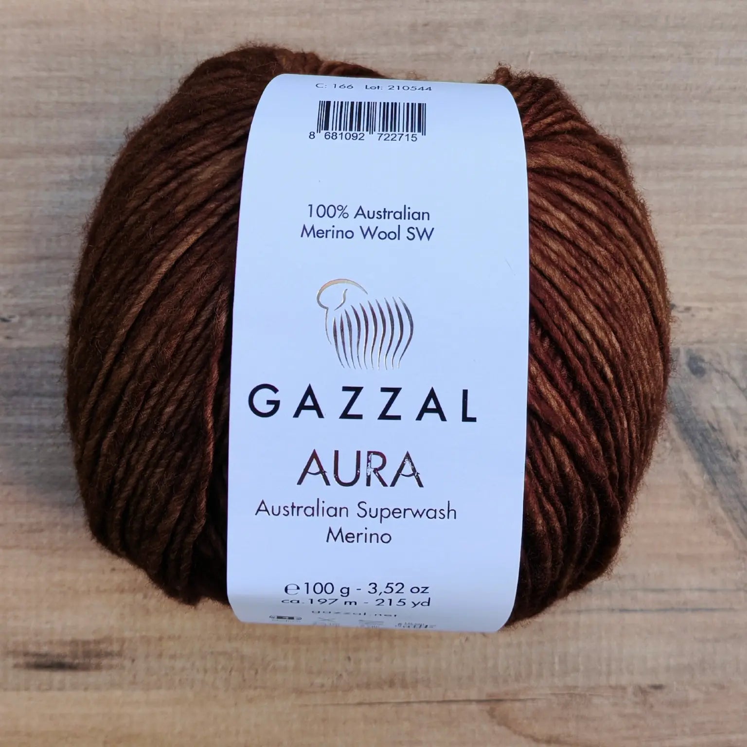 Gazzal Aura Superwash Merino El Boyaması İplik