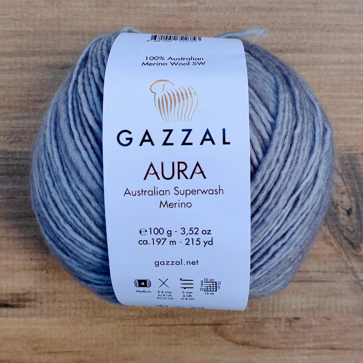 Gazzal Aura Superwash Merino El Boyaması İplik