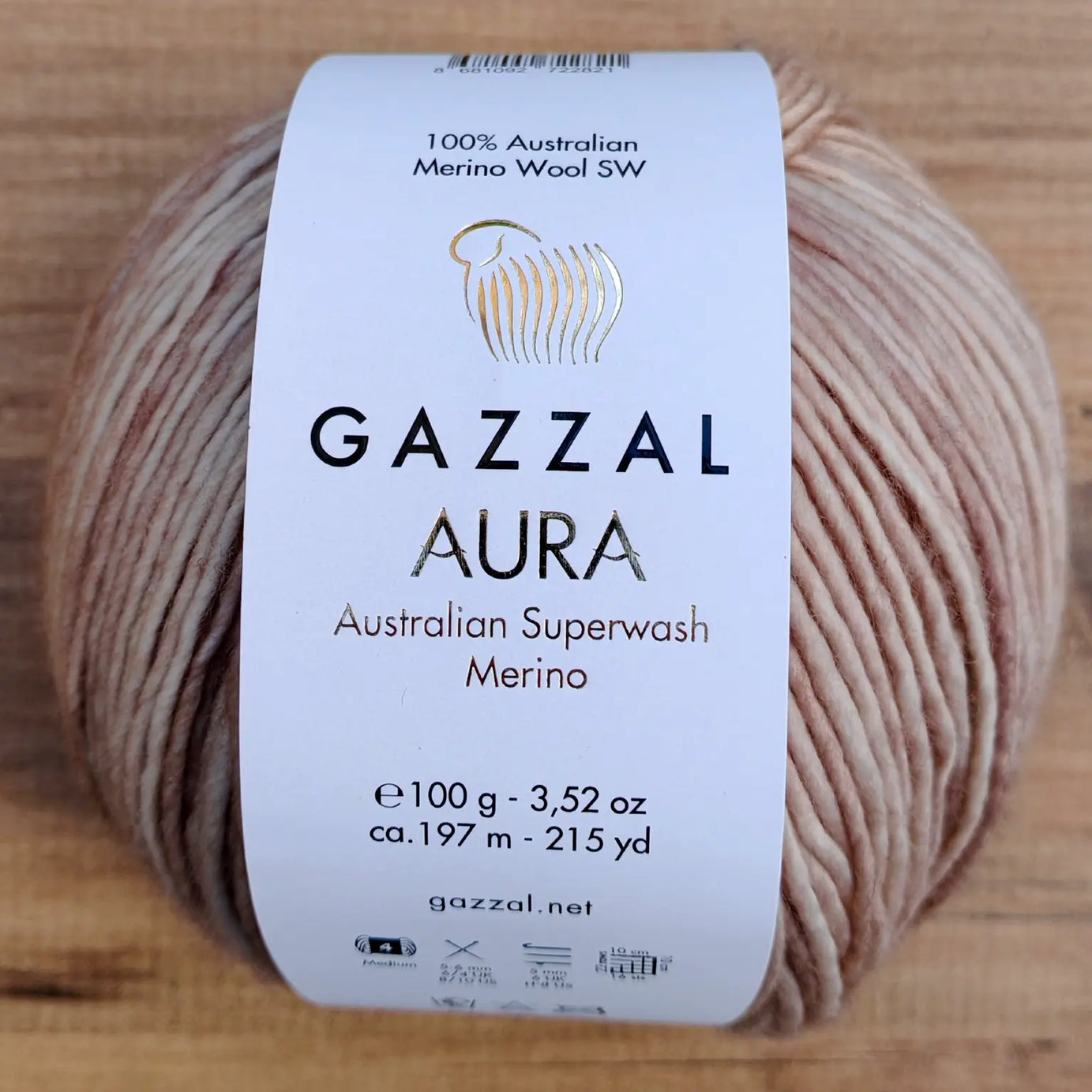 Gazzal Aura Superwash Merino El Boyaması İplik