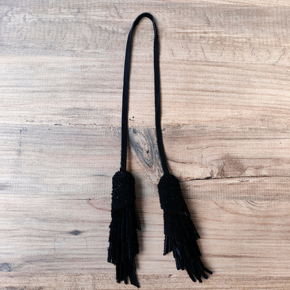 Hakiki Deri Püskül Çanta Aksesuarı