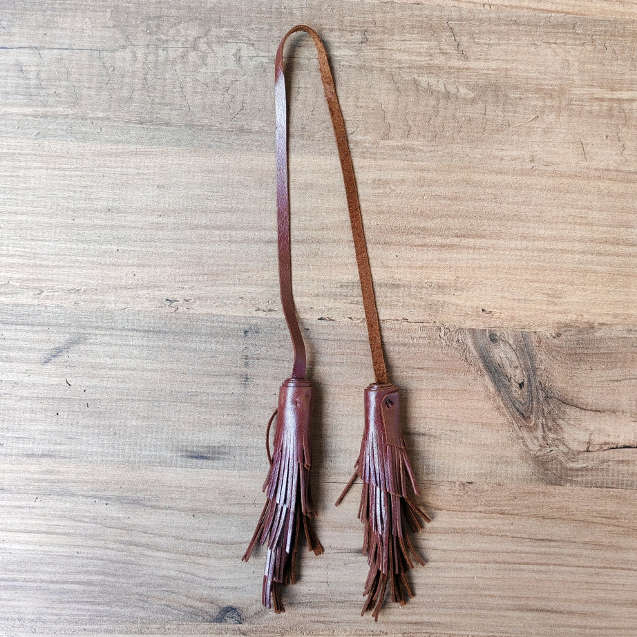 Hakiki Deri Püskül Çanta Aksesuarı