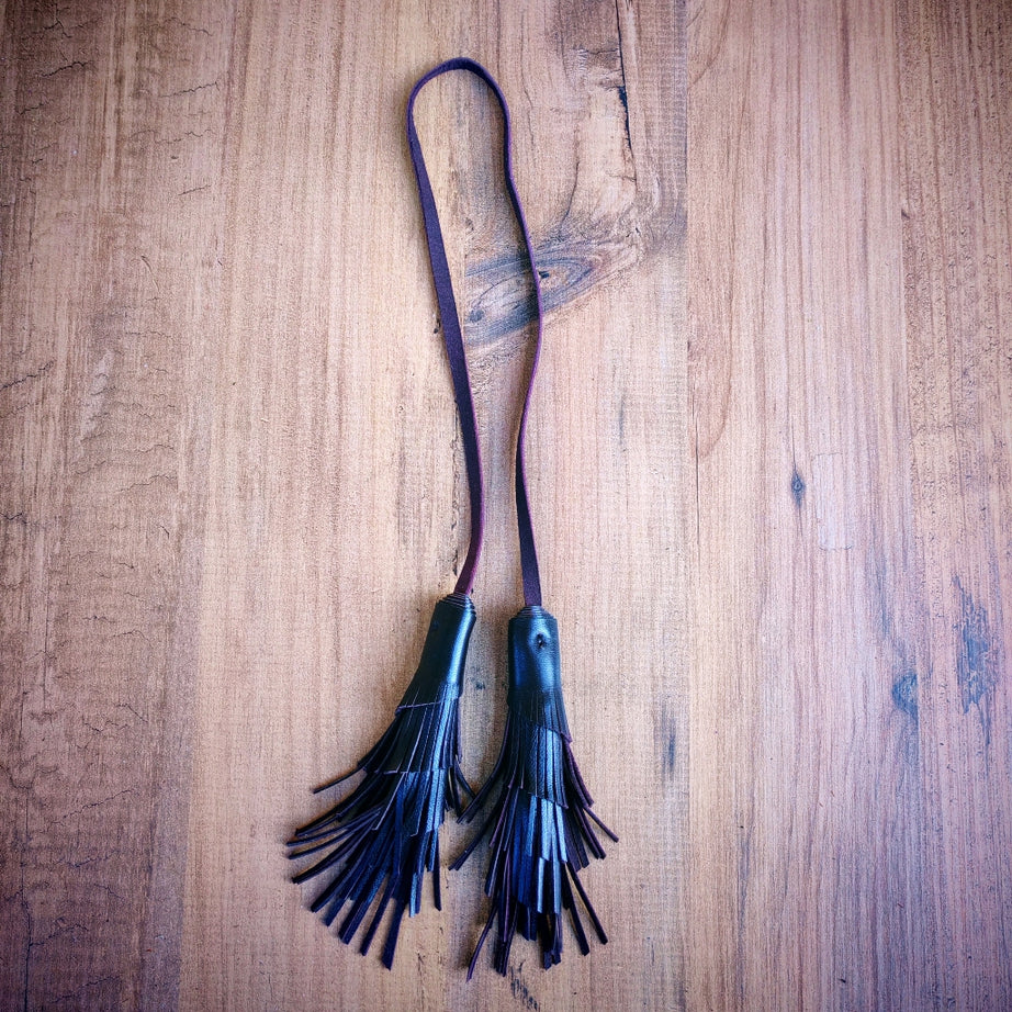 Hakiki Deri Püskül Çanta Aksesuarı