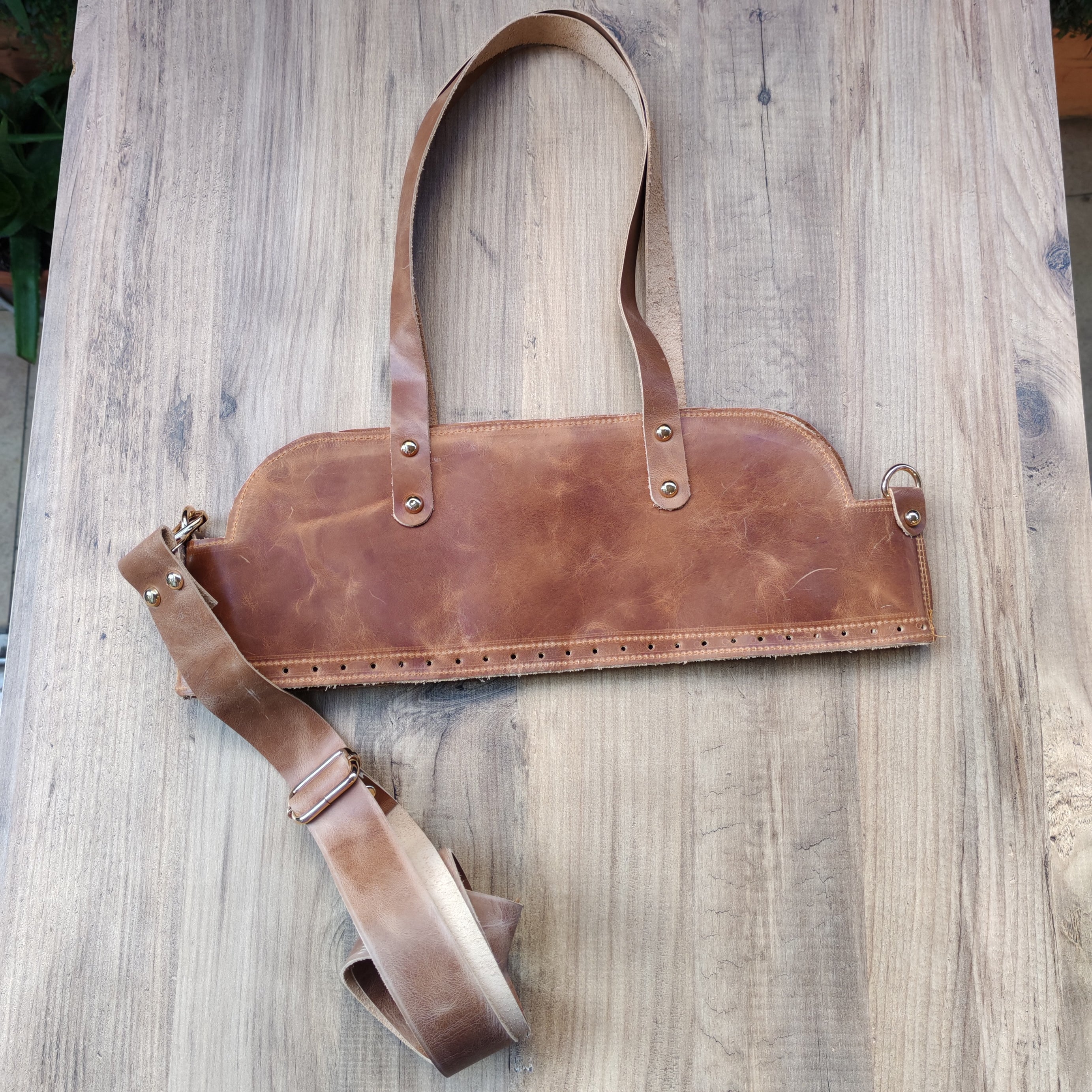 Hakiki Deri Retro Çanta Kiti