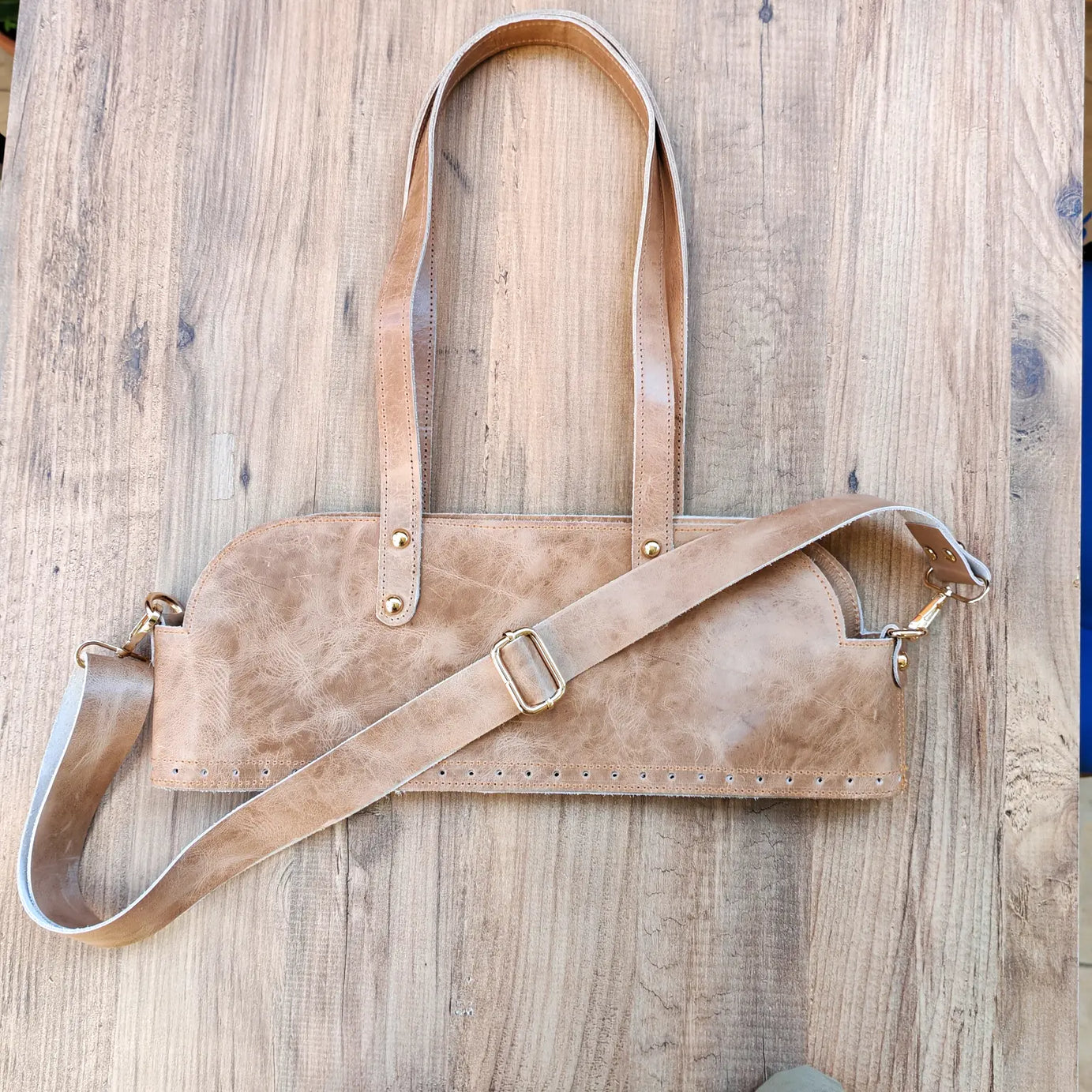 Hakiki Deri Retro Çanta Kiti