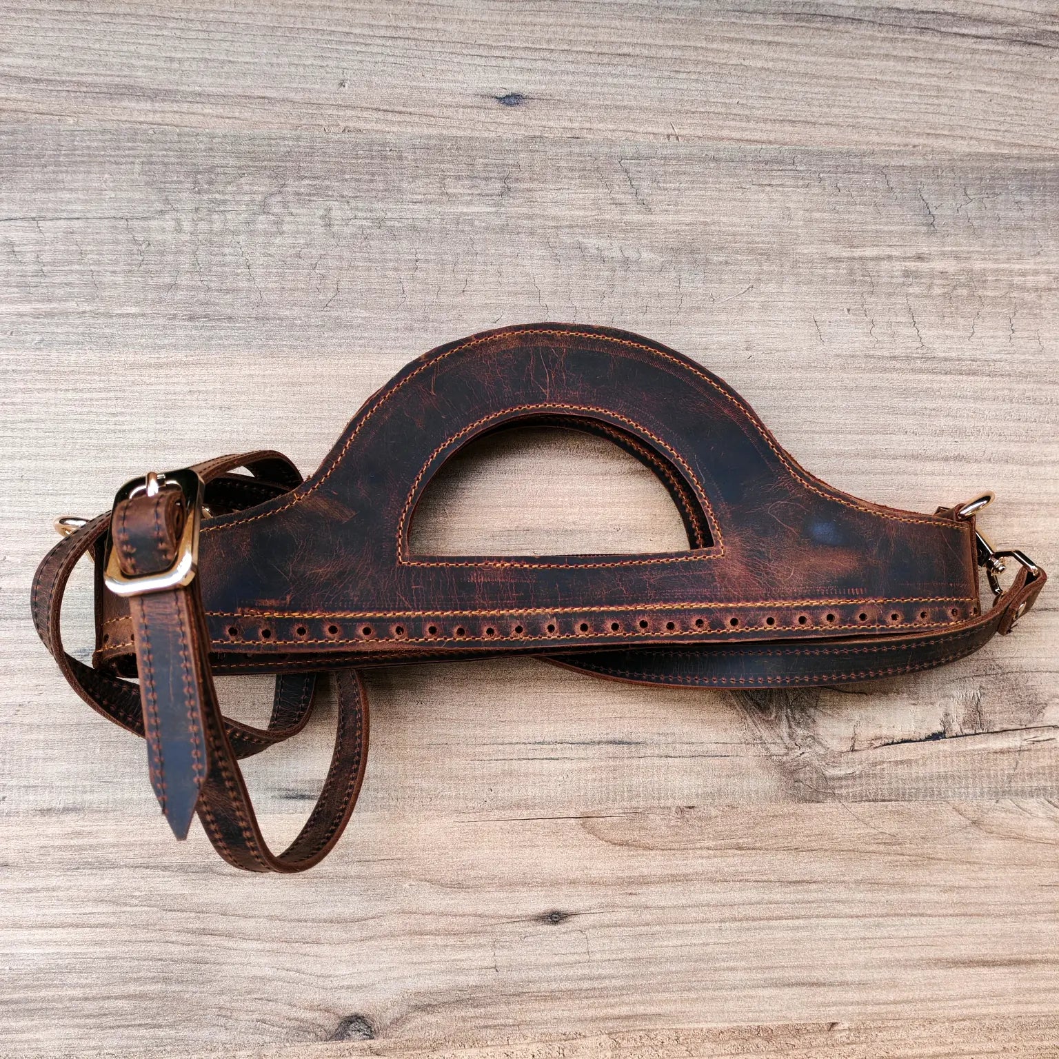 D Kit Hakiki Deri Çanta Sapı