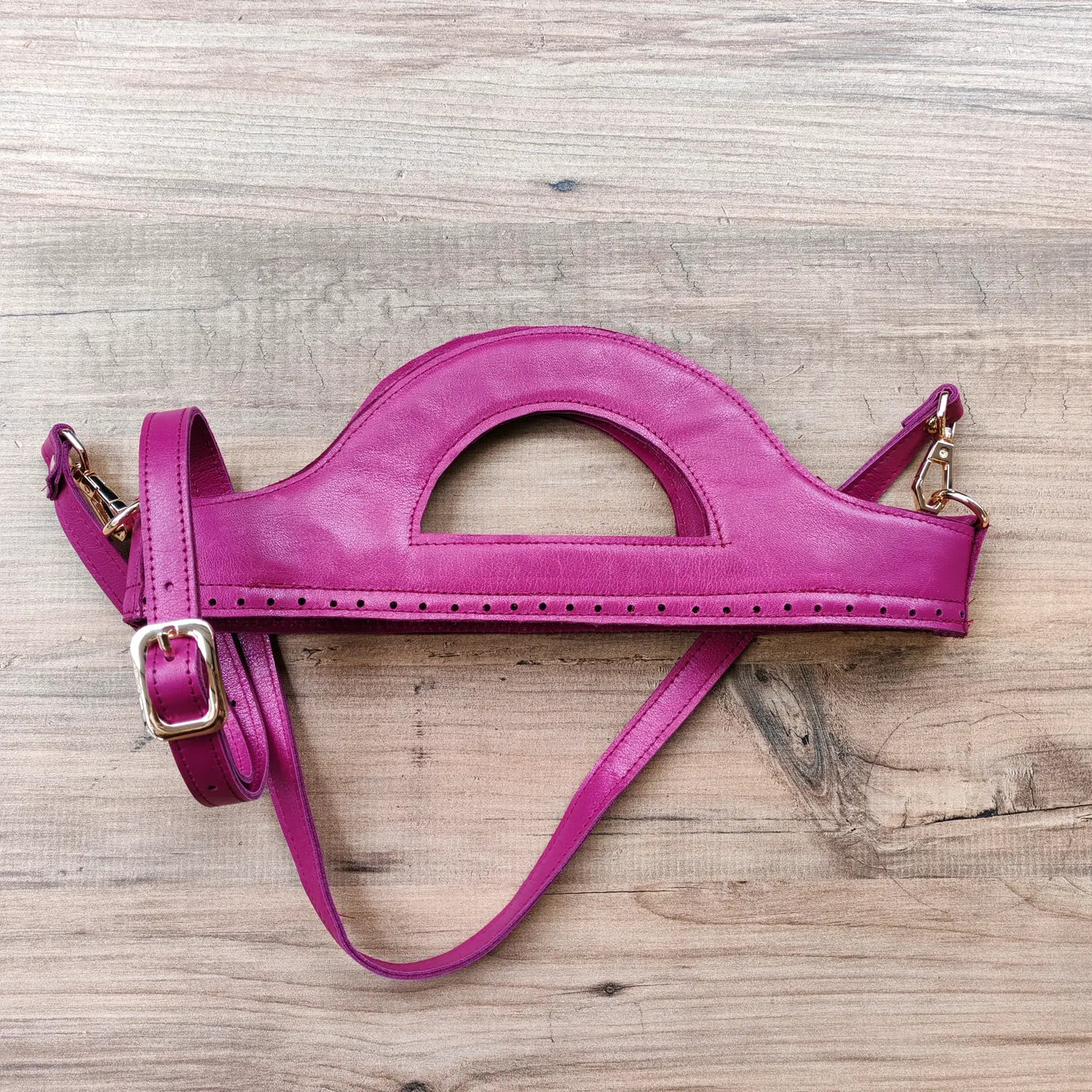 D Kit Hakiki Deri Çanta Sapı