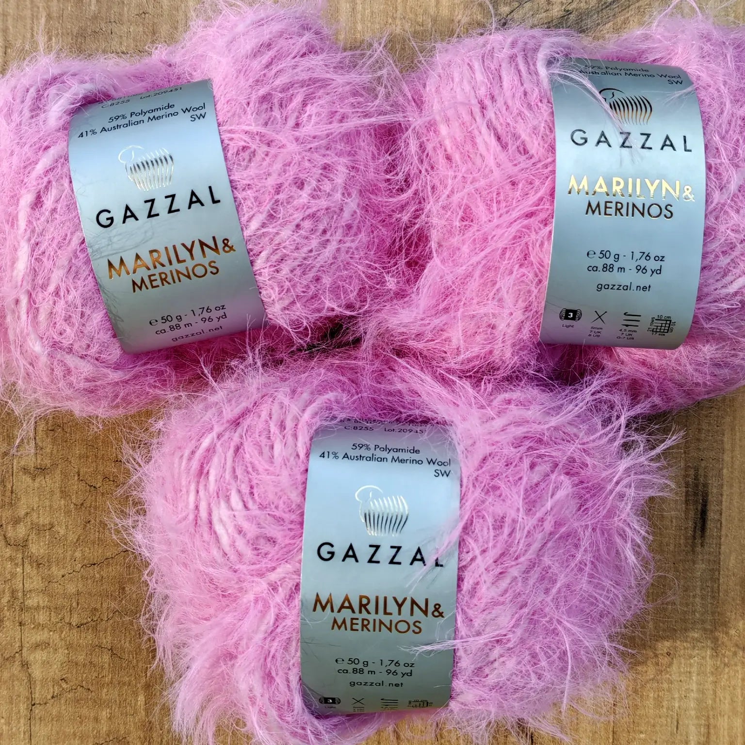 Gazzal Marilyn & Merinos Lüks Tüylü Merinos Yünü İpliği