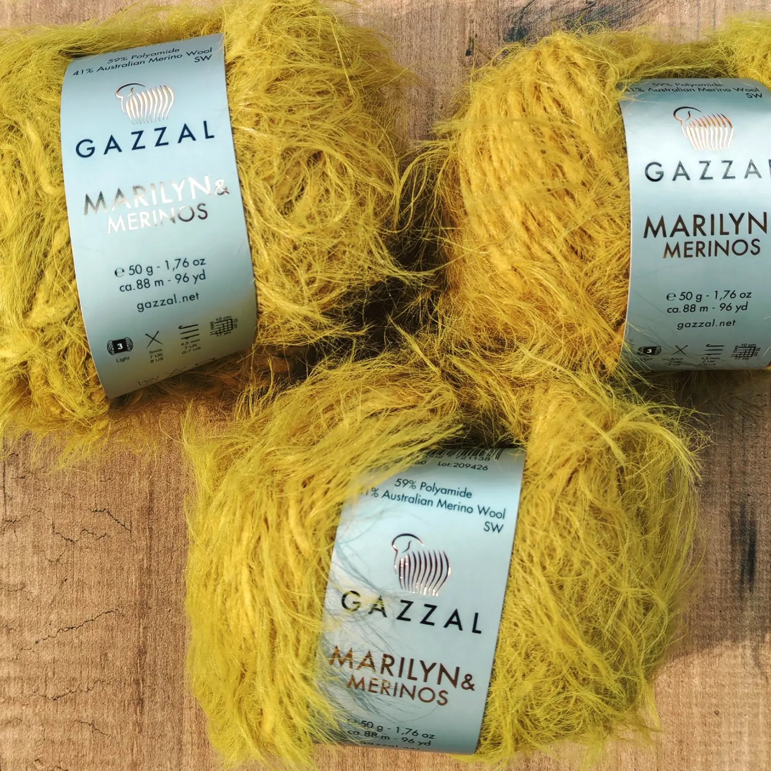 Gazzal Marilyn & Merinos Lüks Tüylü Merinos Yünü İpliği