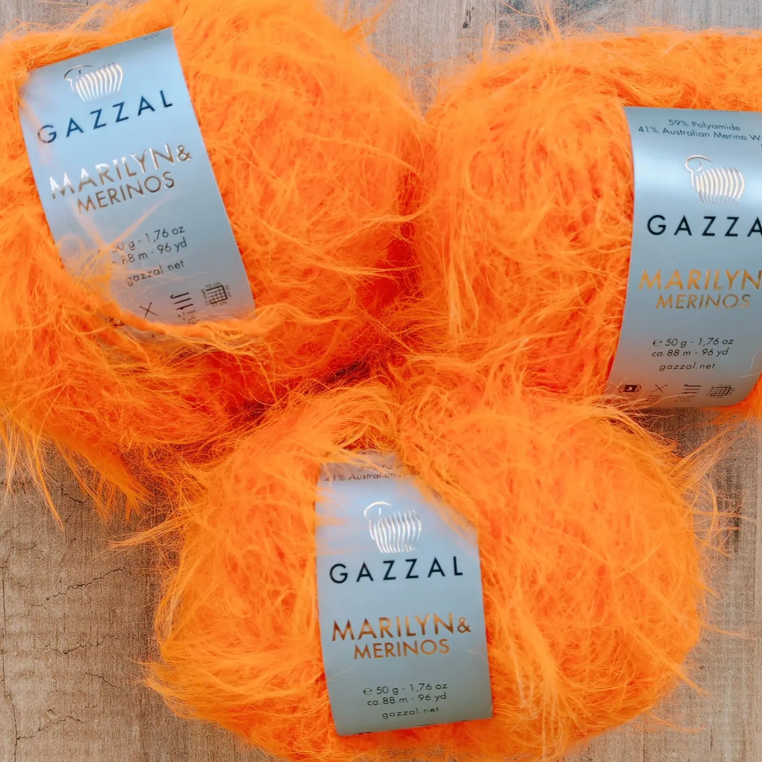 Gazzal Marilyn & Merinos Lüks Tüylü Merinos Yünü İpliği