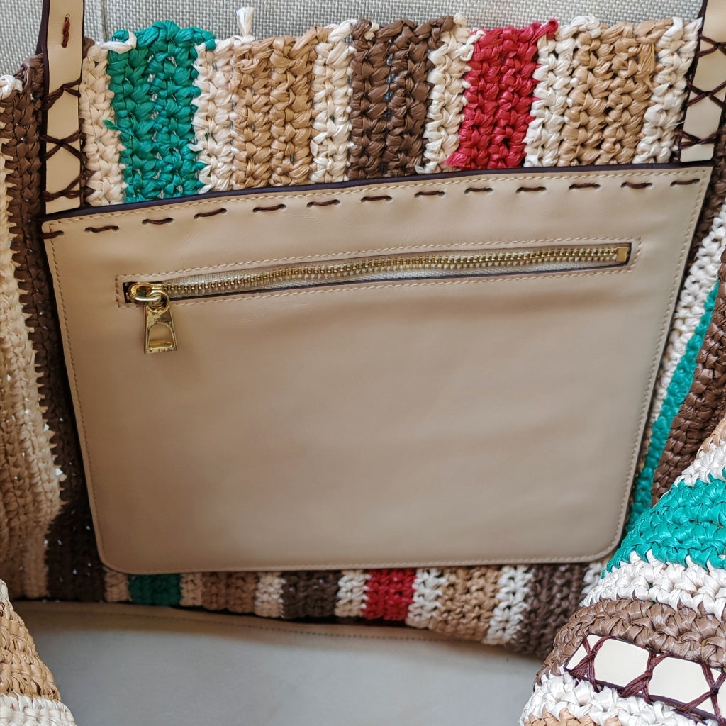 Fermuarlı Artisan Dikmeli Çanta Cebi