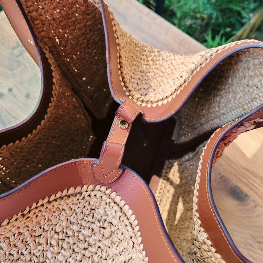 Ajur Deri Hazır Çanta Gövdesi