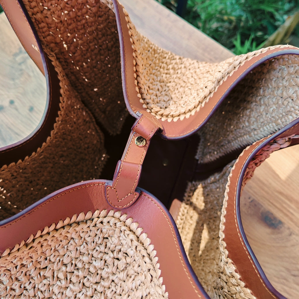 Ajur Deri Hazır Çanta Gövdesi