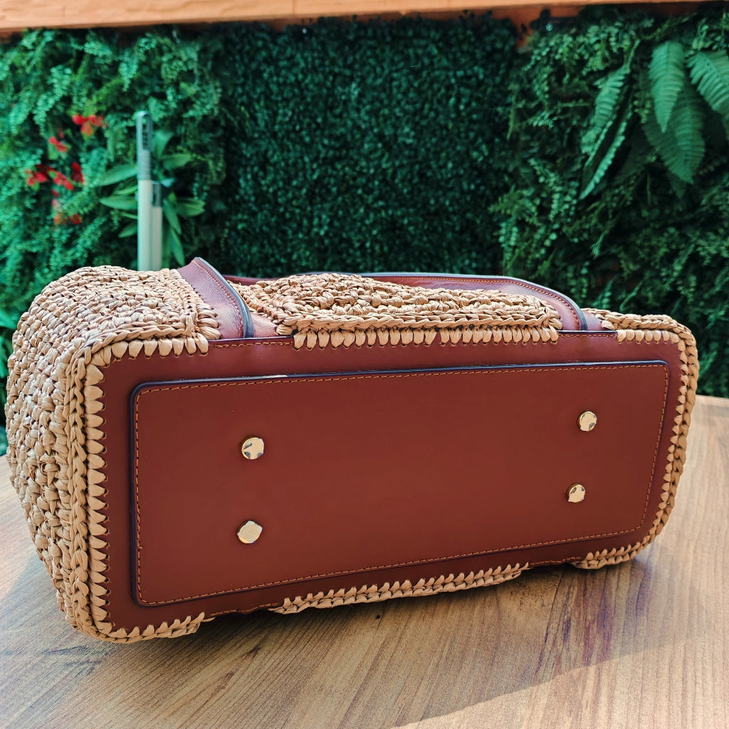 Ajur Deri Hazır Çanta Gövdesi