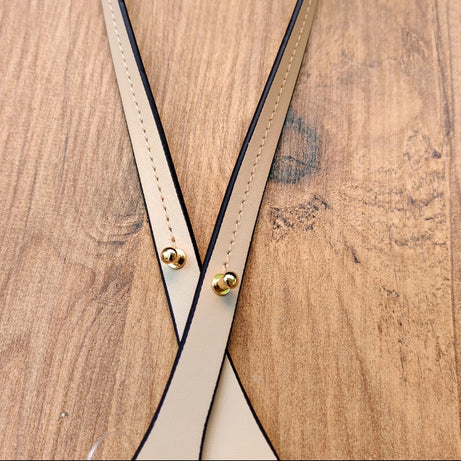 Hakiki Deri Rivetli Lüks Omuz Askısı