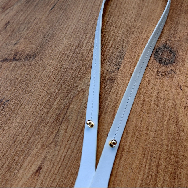 Hakiki Deri Rivetli Lüks Omuz Askısı