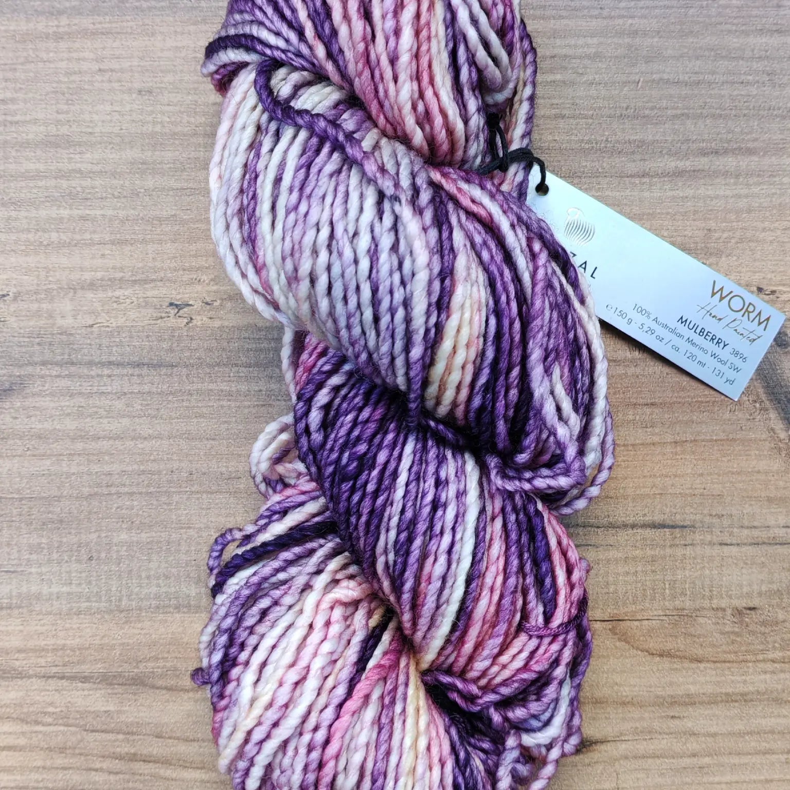 Gazzal Worm El Boyaması %100 Superwash Merino Yün