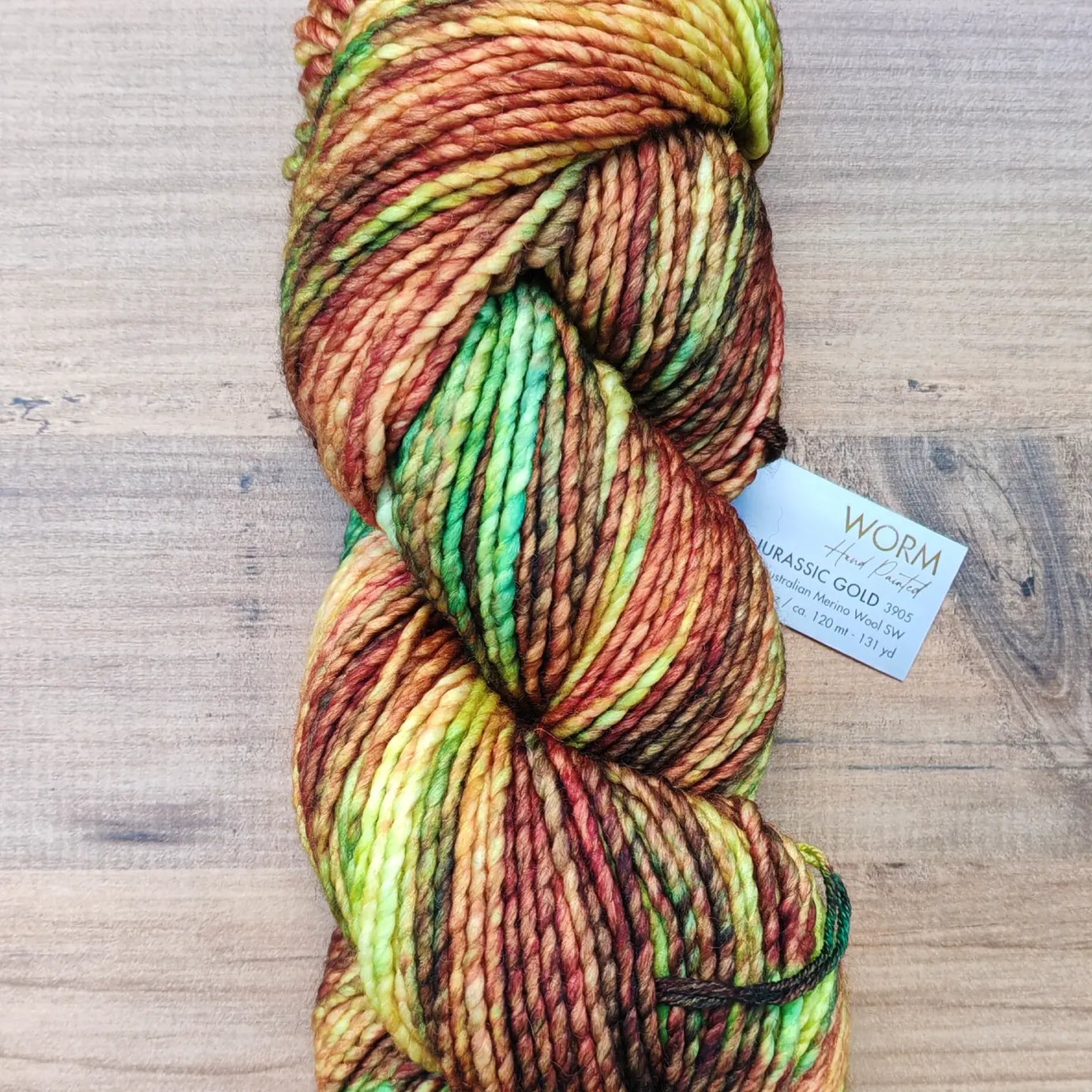 Gazzal Worm El Boyaması %100 Superwash Merino Yün