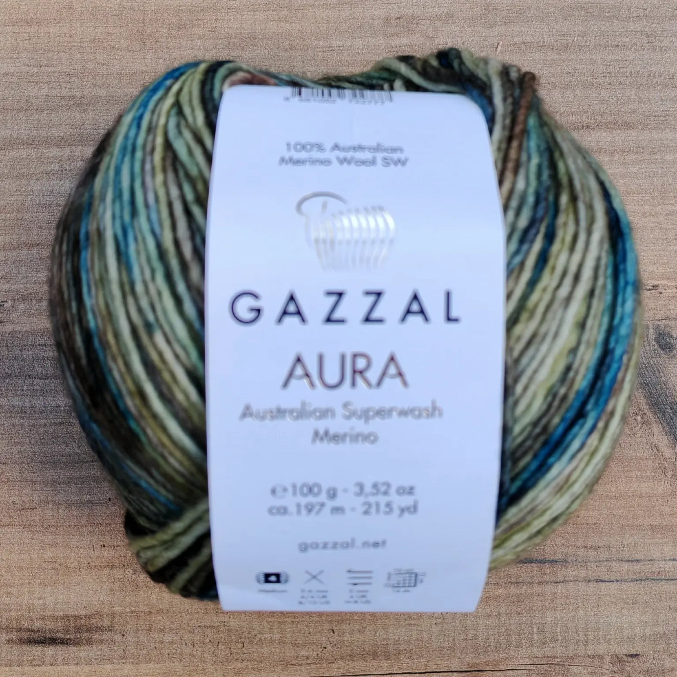 Gazzal Aura Superwash Merino El Boyaması İplik