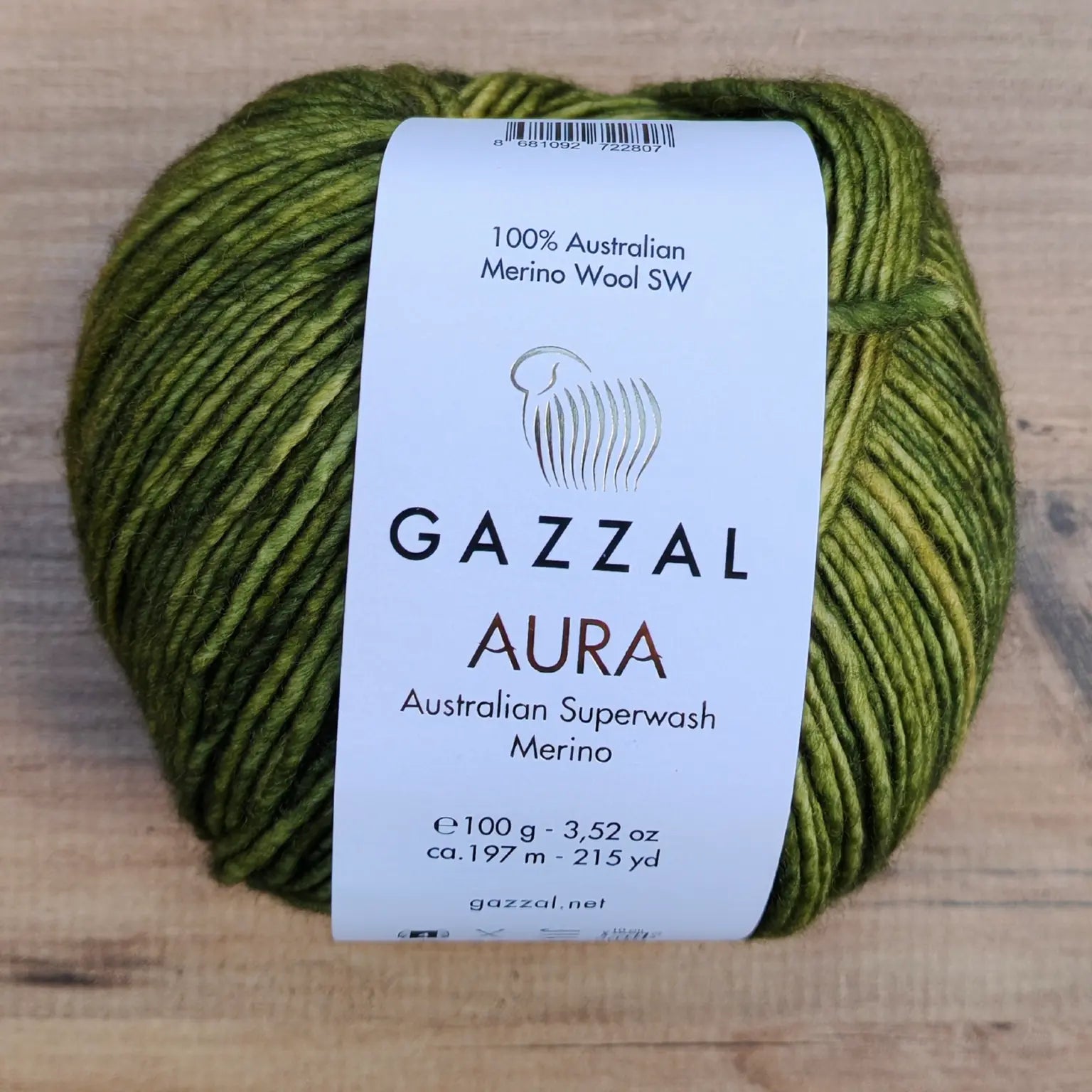 Gazzal Aura Superwash Merino El Boyaması İplik