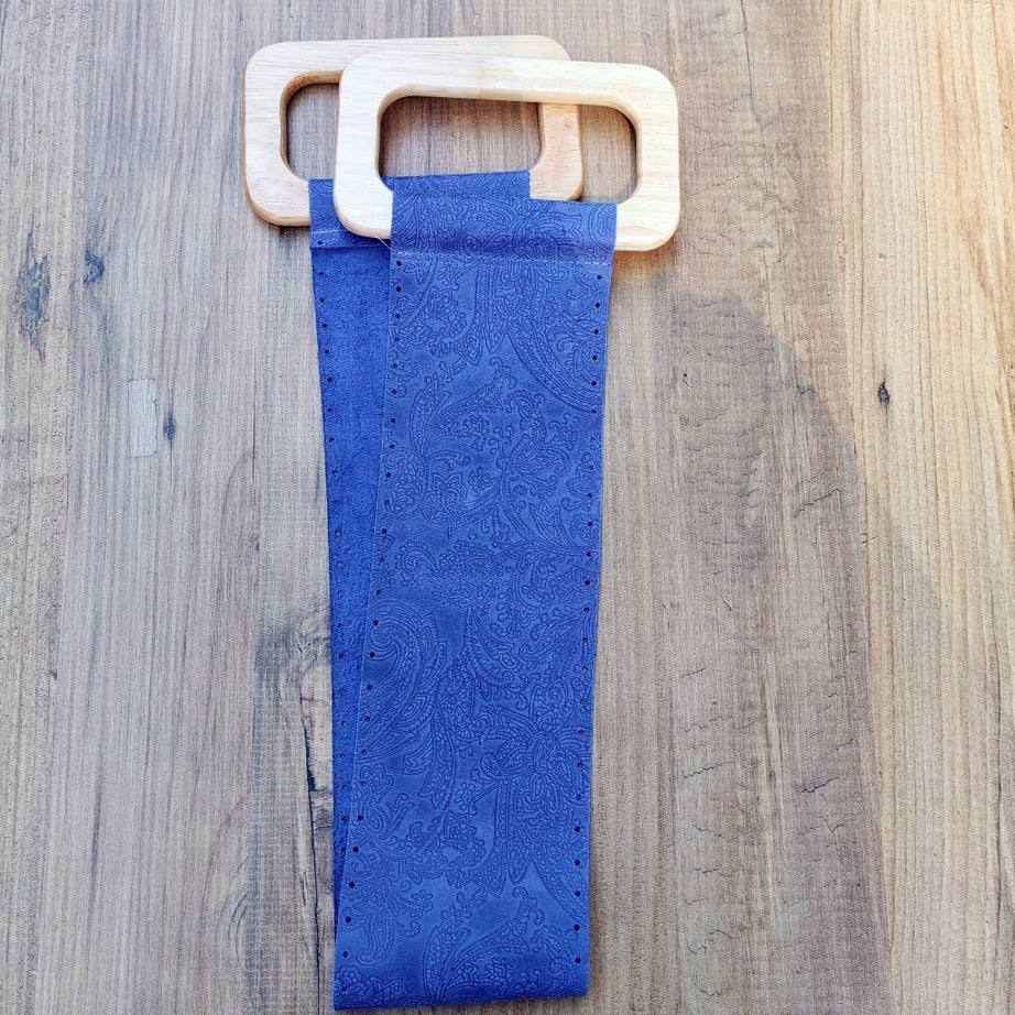 Hakiki Deri Ahşap Saplı Çanta Kulpu Kiti