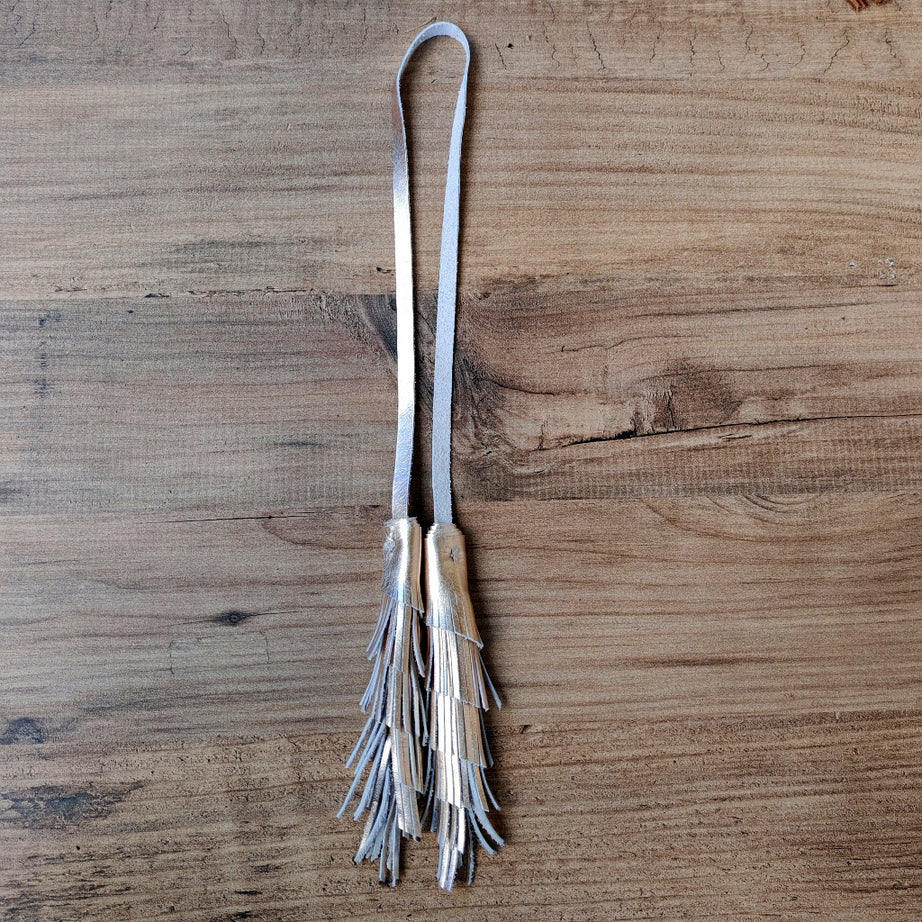 Hakiki Deri Püskül Çanta Aksesuarı