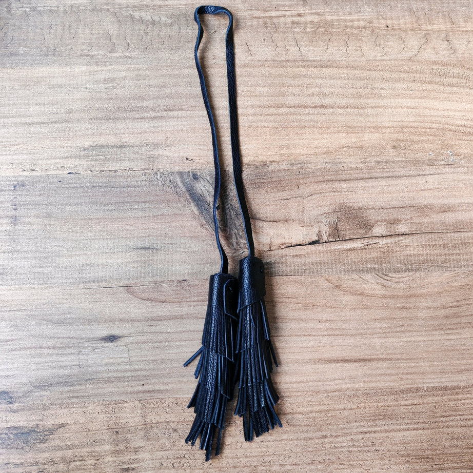 Hakiki Deri Püskül Çanta Aksesuarı