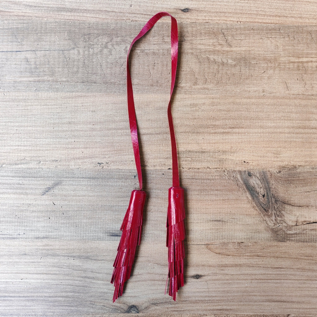 Hakiki Deri Püskül Çanta Aksesuarı