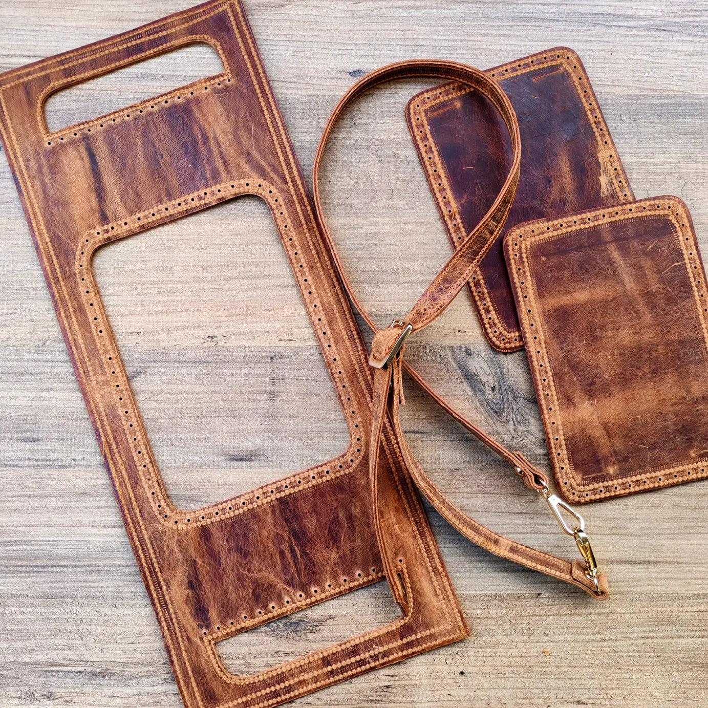 Selanik Hakiki Deri Çanta Kiti