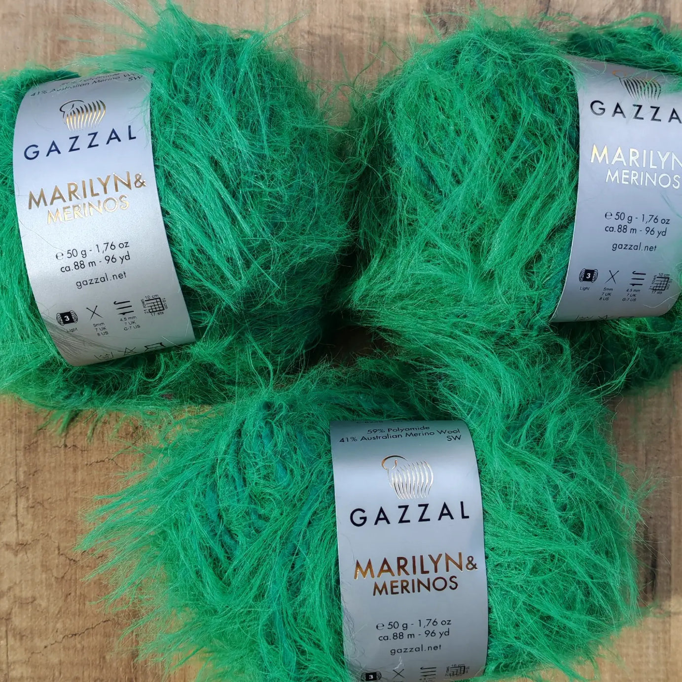 Gazzal Marilyn & Merinos Lüks Tüylü Merinos Yünü İpliği