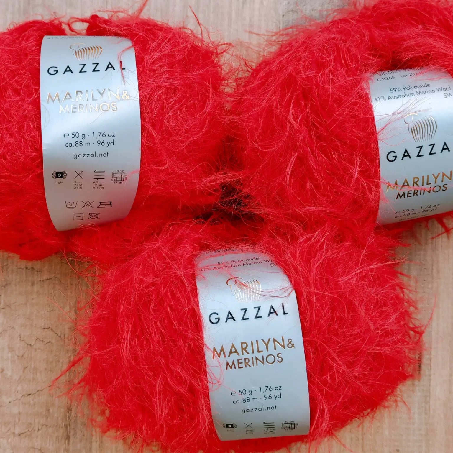 Gazzal Marilyn & Merinos Lüks Tüylü Merinos Yünü İpliği