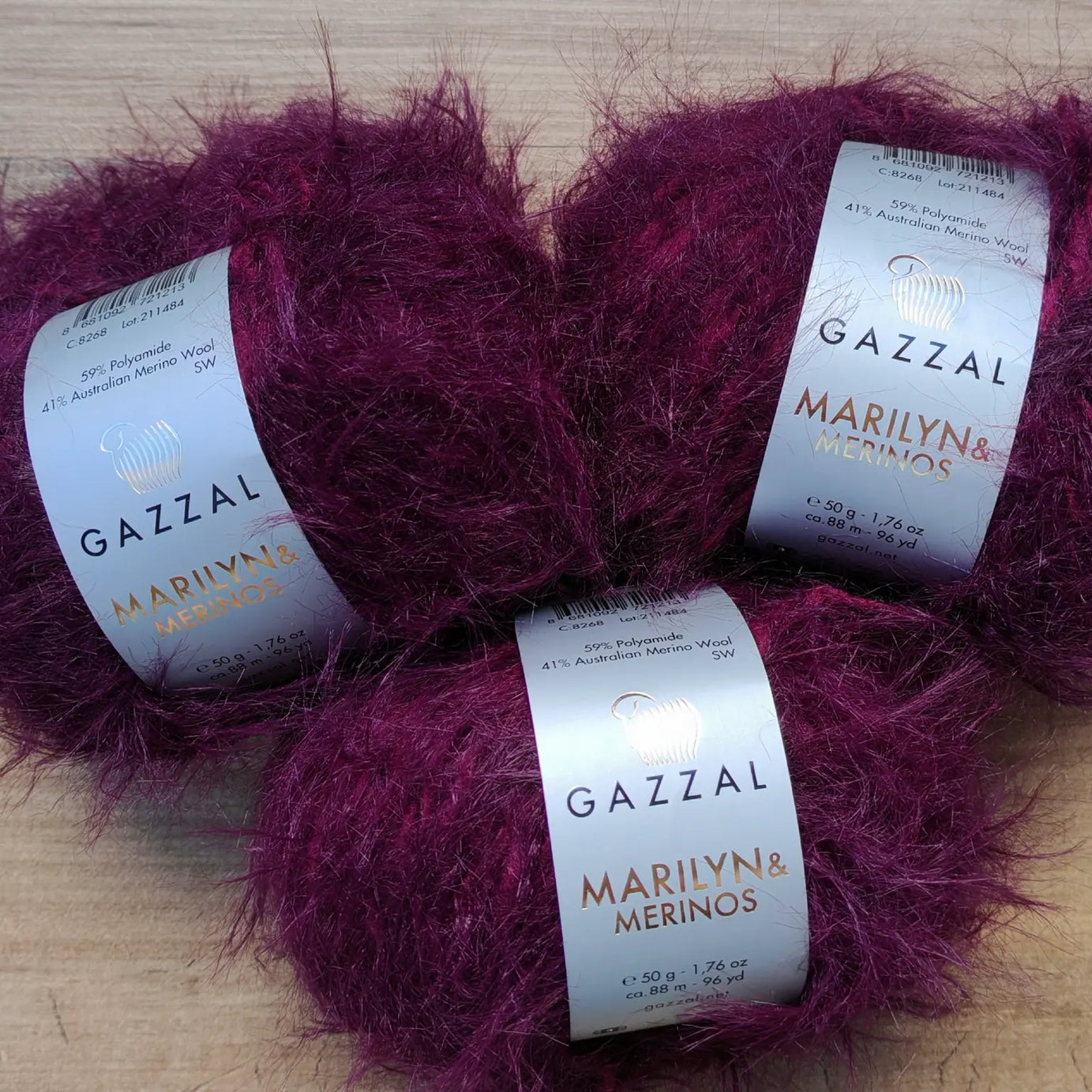 Gazzal Marilyn & Merinos Lüks Tüylü Merinos Yünü İpliği
