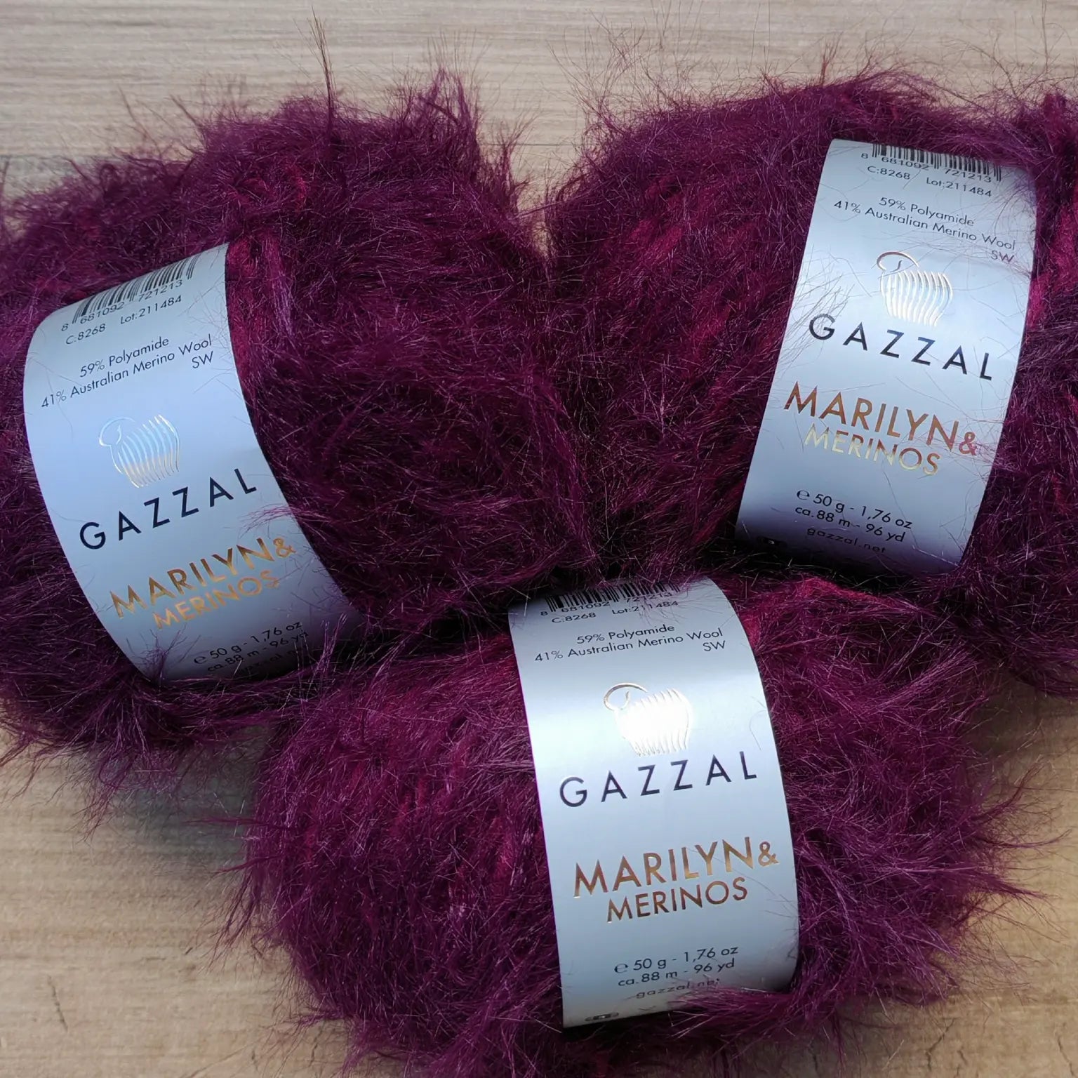 Gazzal Marilyn & Merinos Lüks Tüylü Merinos Yünü İpliği