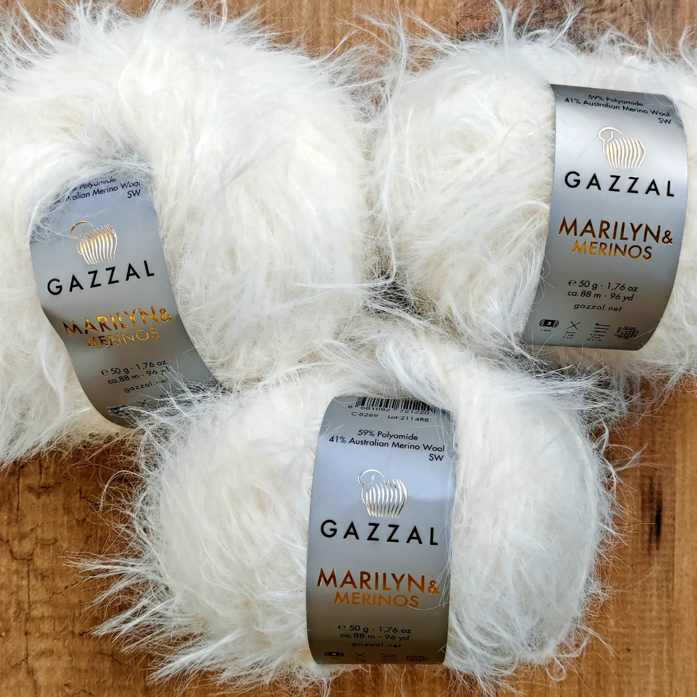 Gazzal Marilyn & Merinos Lüks Tüylü Merinos Yünü İpliği