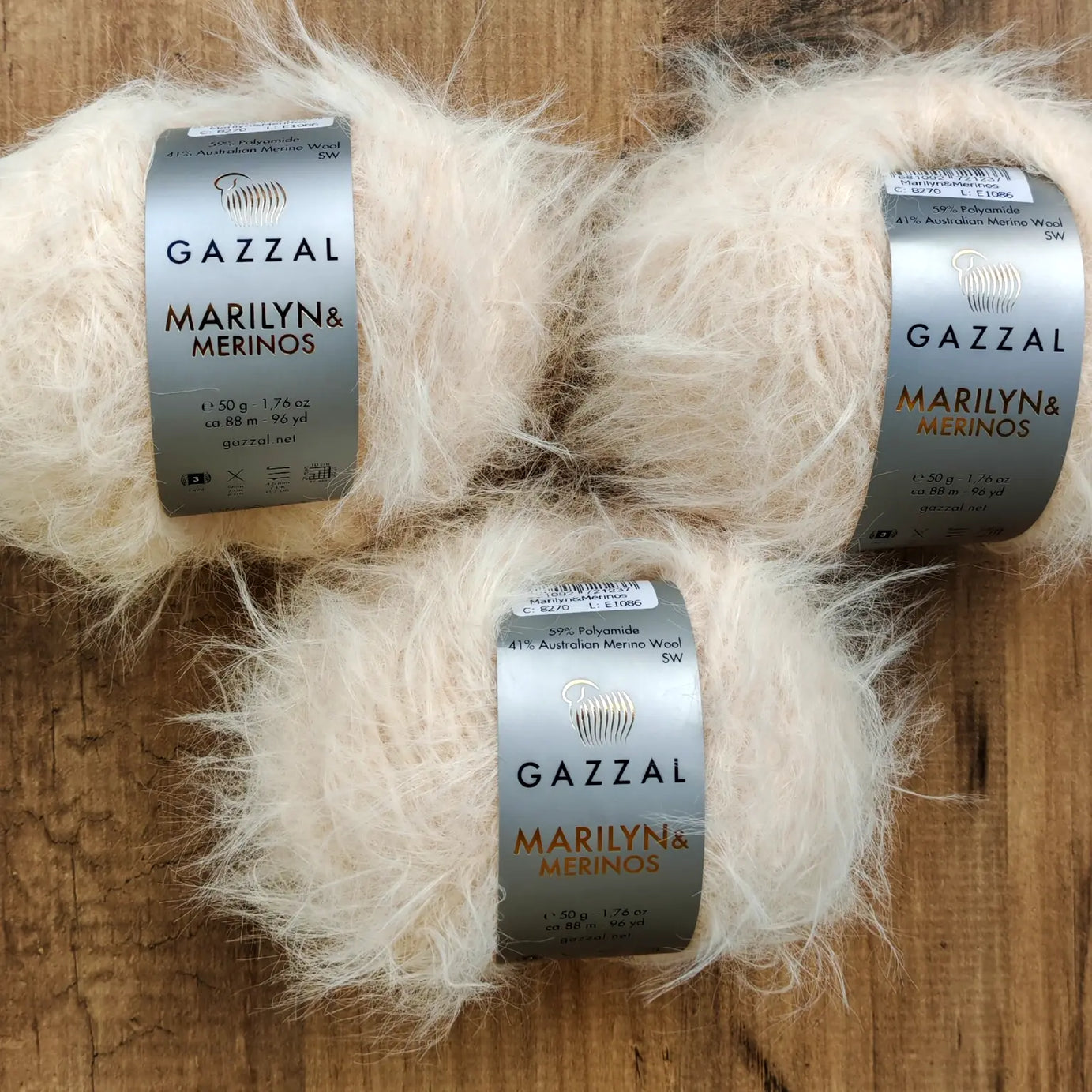 Gazzal Marilyn & Merinos Lüks Tüylü Merinos Yünü İpliği