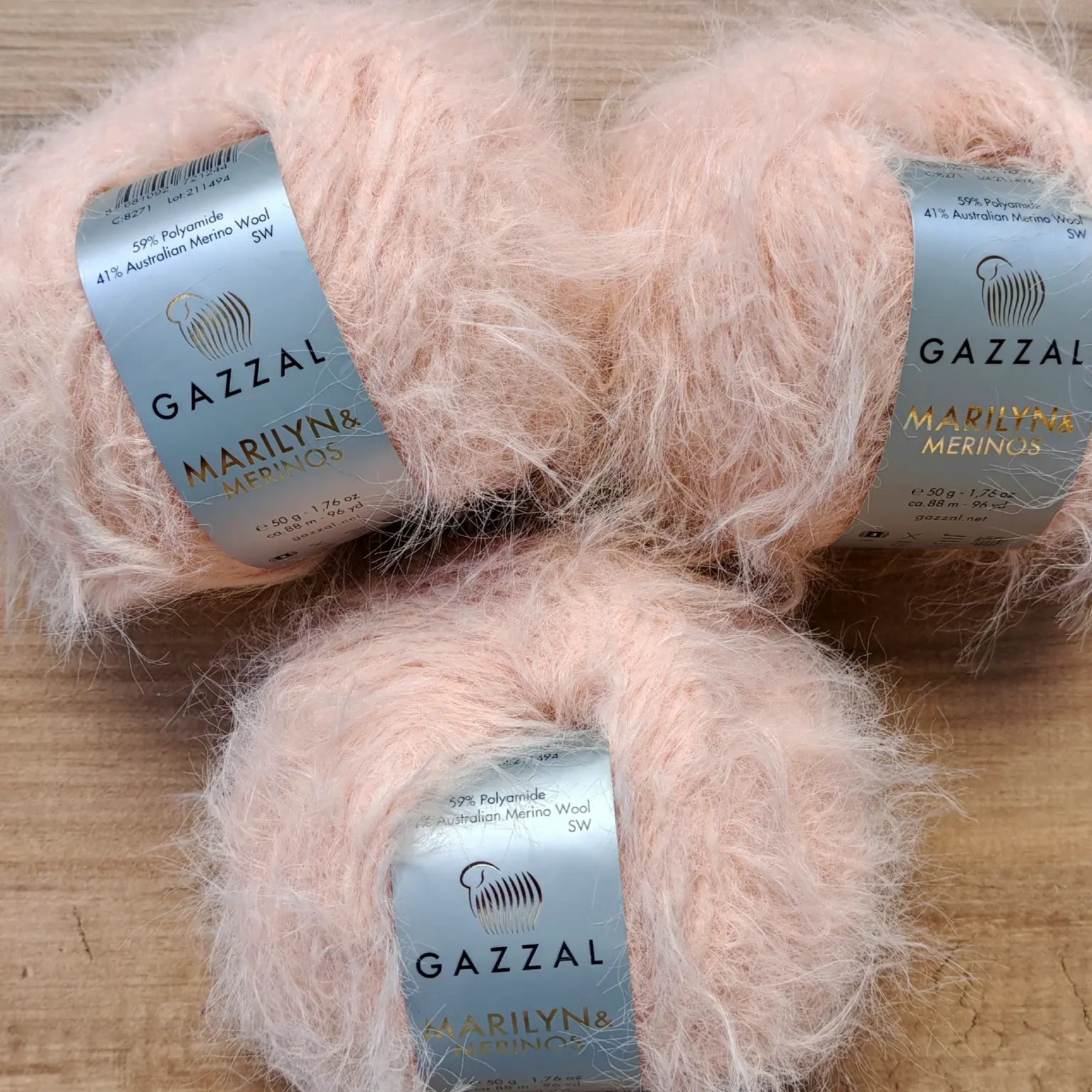 Gazzal Marilyn & Merinos Lüks Tüylü Merinos Yünü İpliği