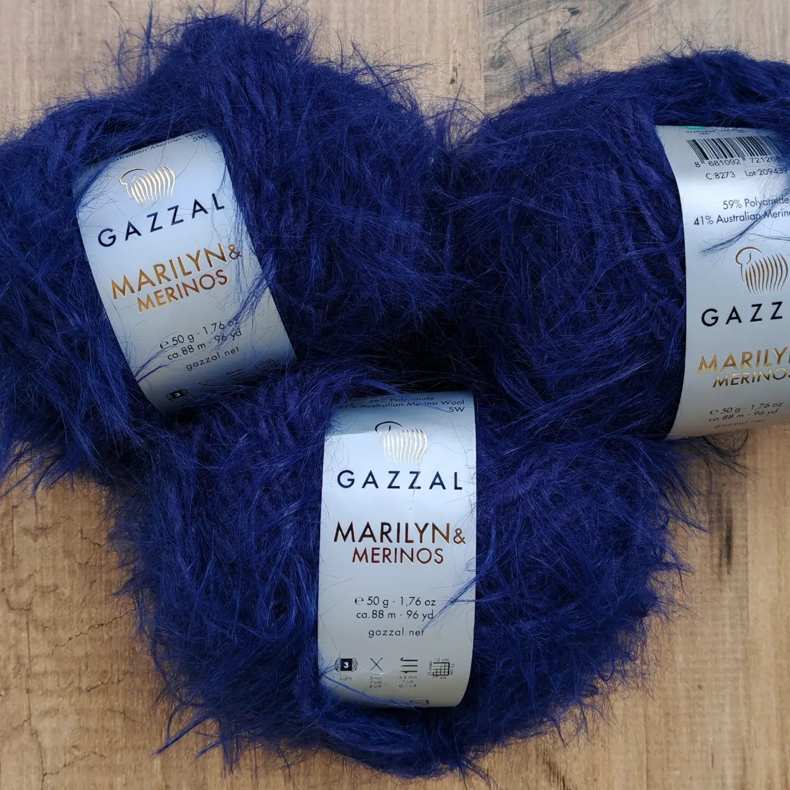 Gazzal Marilyn & Merinos Lüks Tüylü Merinos Yünü İpliği
