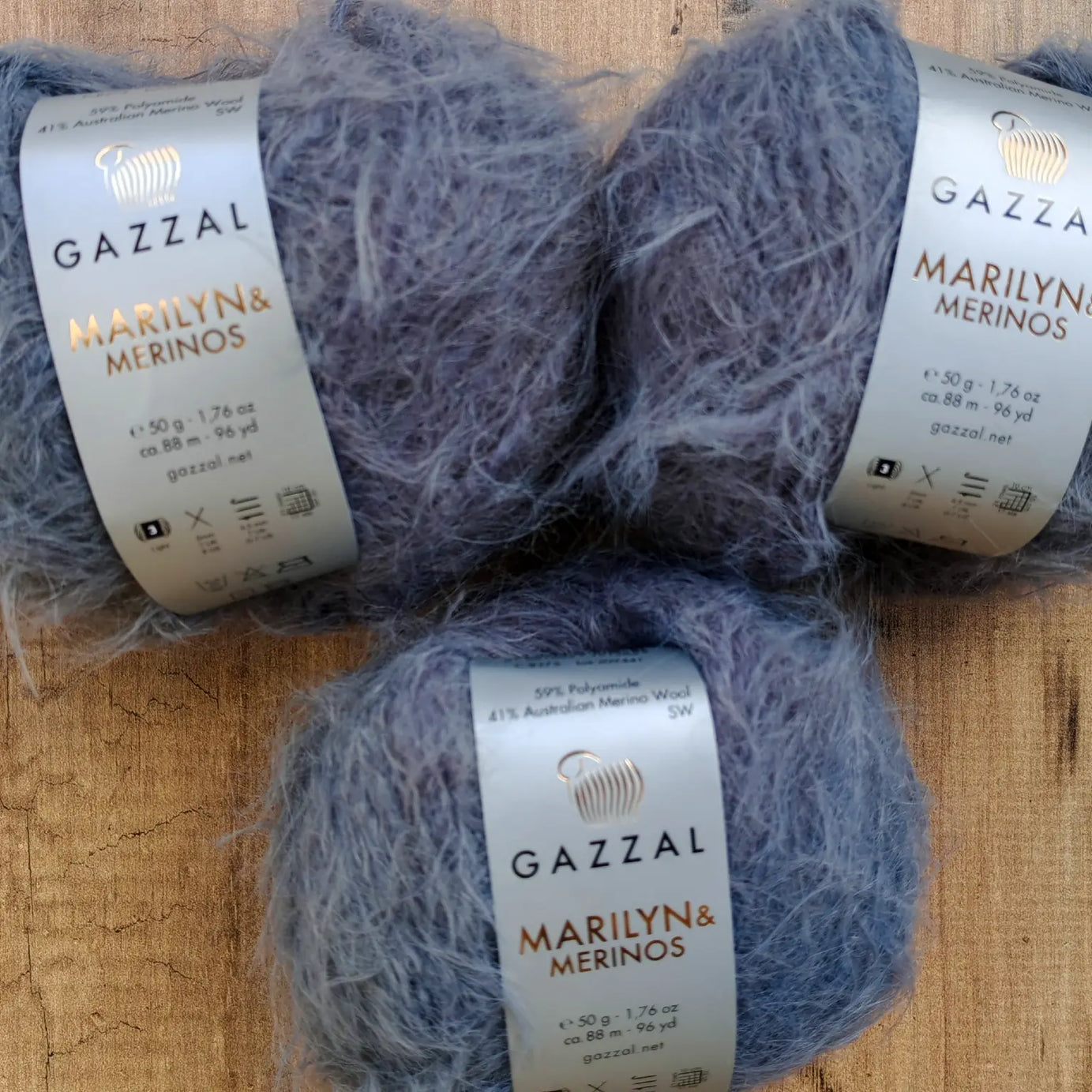 Gazzal Marilyn & Merinos Lüks Tüylü Merinos Yünü İpliği