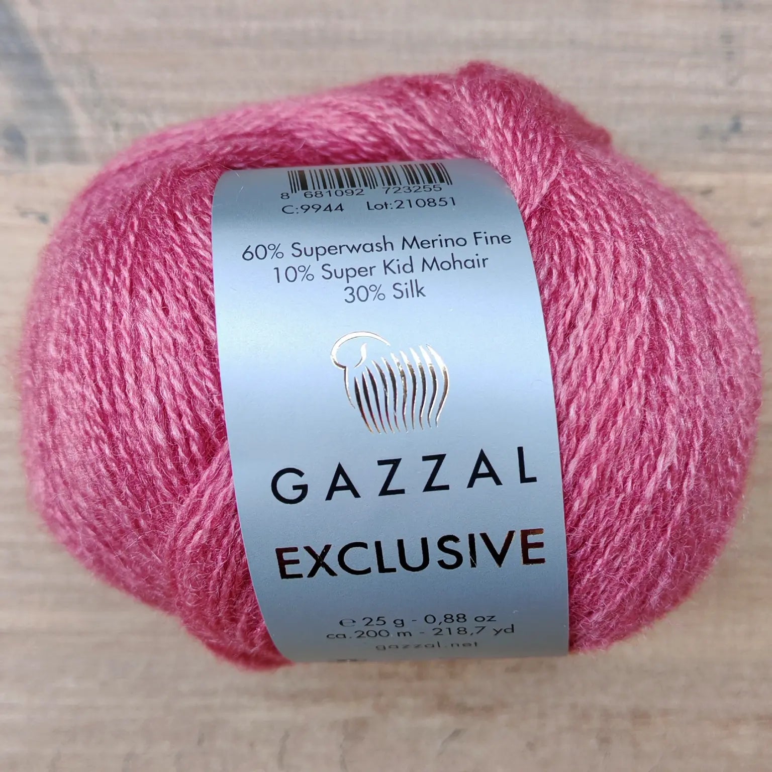 Gazzal Exclusive Lüks Dut İpeği Karışımlı İnce Örgü İpliği