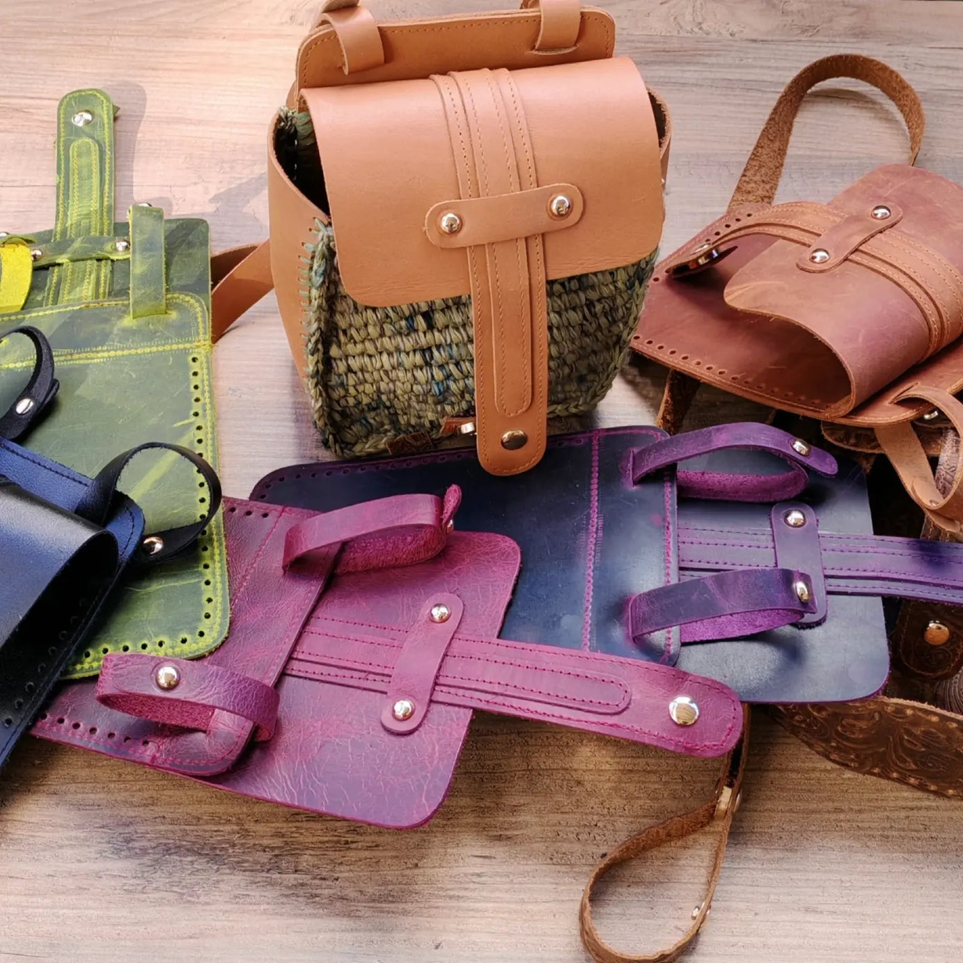 Walking Hakiki Deri Çanta Kiti