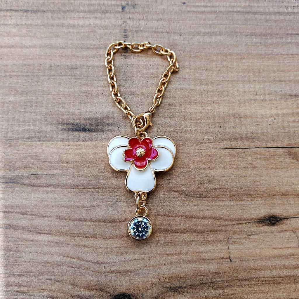 Mine Çiçekli Melek Çanta Süsü