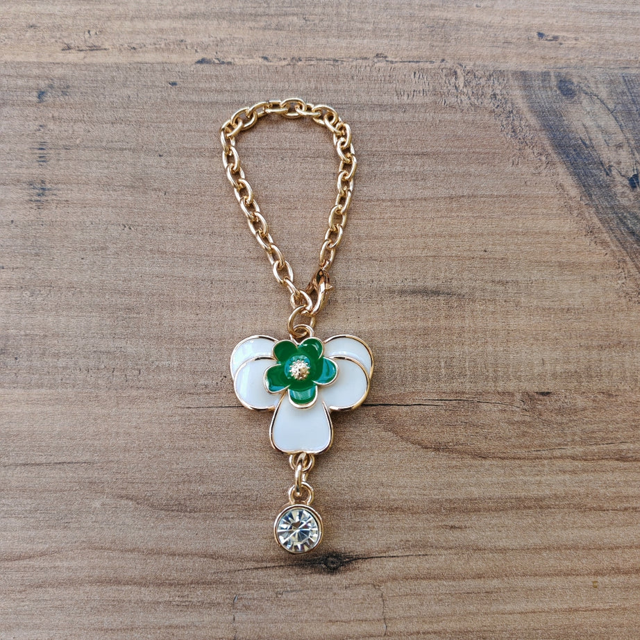 Mine Çiçekli Melek Çanta Süsü