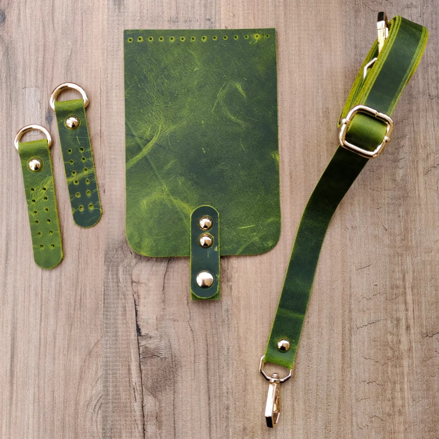 Postacı Hakiki Deri Çanta Kiti