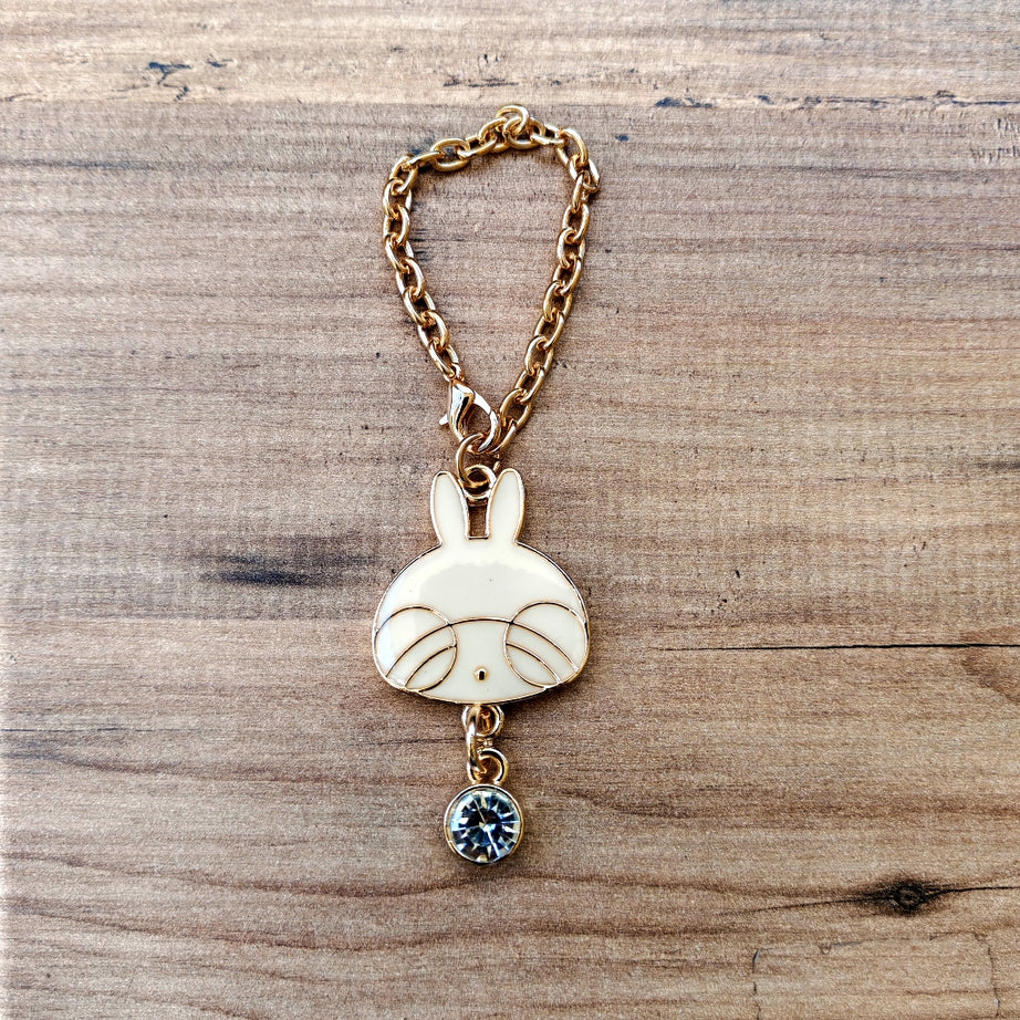 Kristal Taşlı Tavşan Çanta Süsü