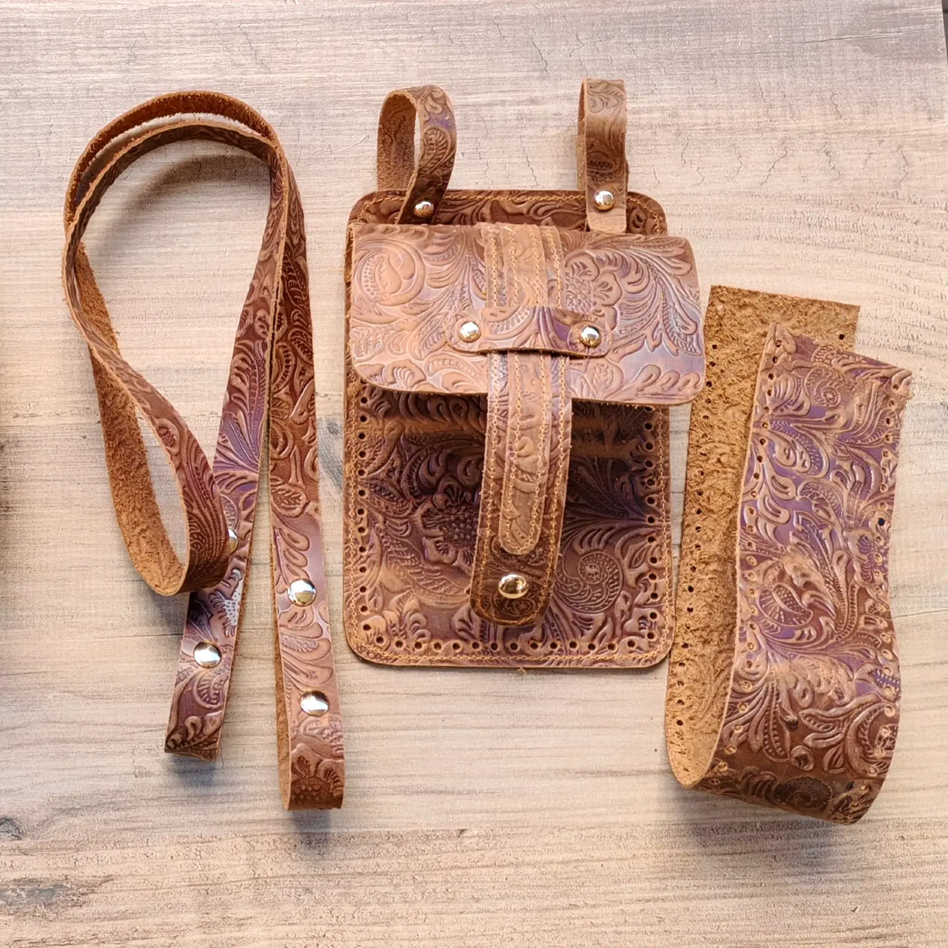 Walking Hakiki Deri Çanta Kiti