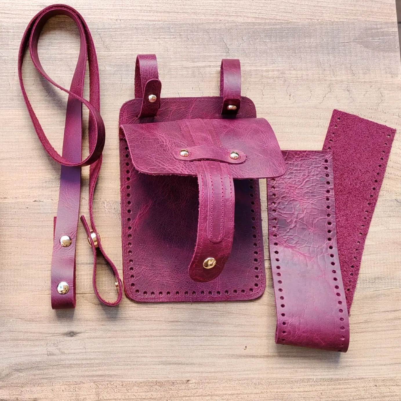 Walking Hakiki Deri Çanta Kiti