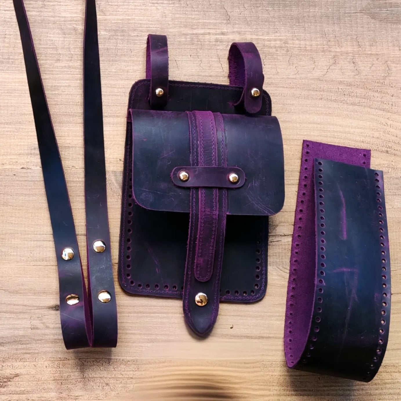 Walking Hakiki Deri Çanta Kiti