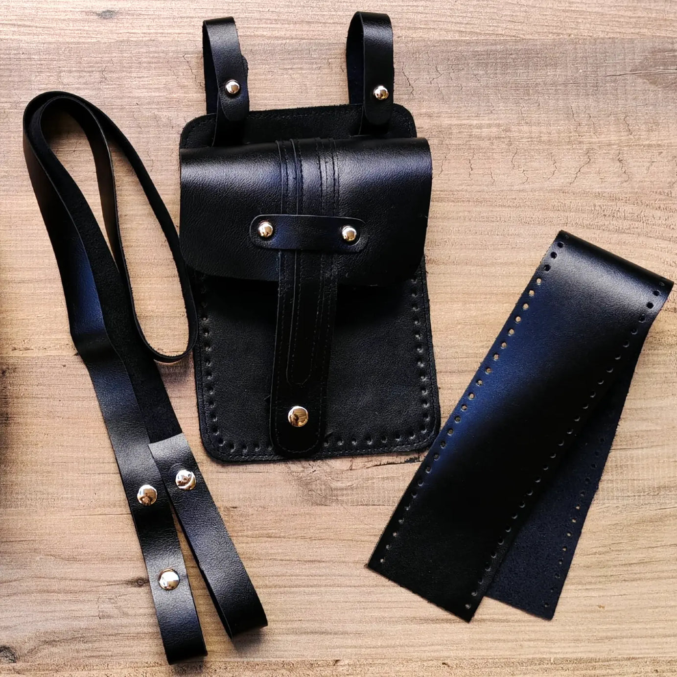 Walking Hakiki Deri Çanta Kiti